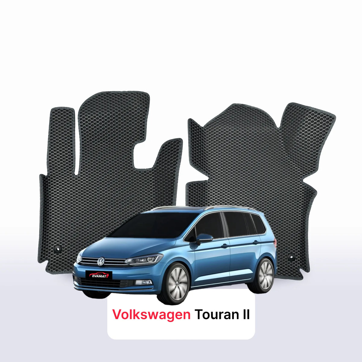 EVA Dywaniki samochodowe od EVA MATS 3D do Volkswagen Touran II gen 2015-2027 rok MINIVAN BENZYNA