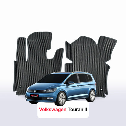 EVA Dywaniki samochodowe od EVA MATS 3D do Volkswagen Touran II gen 2015-2027 rok MINIVAN BENZYNA