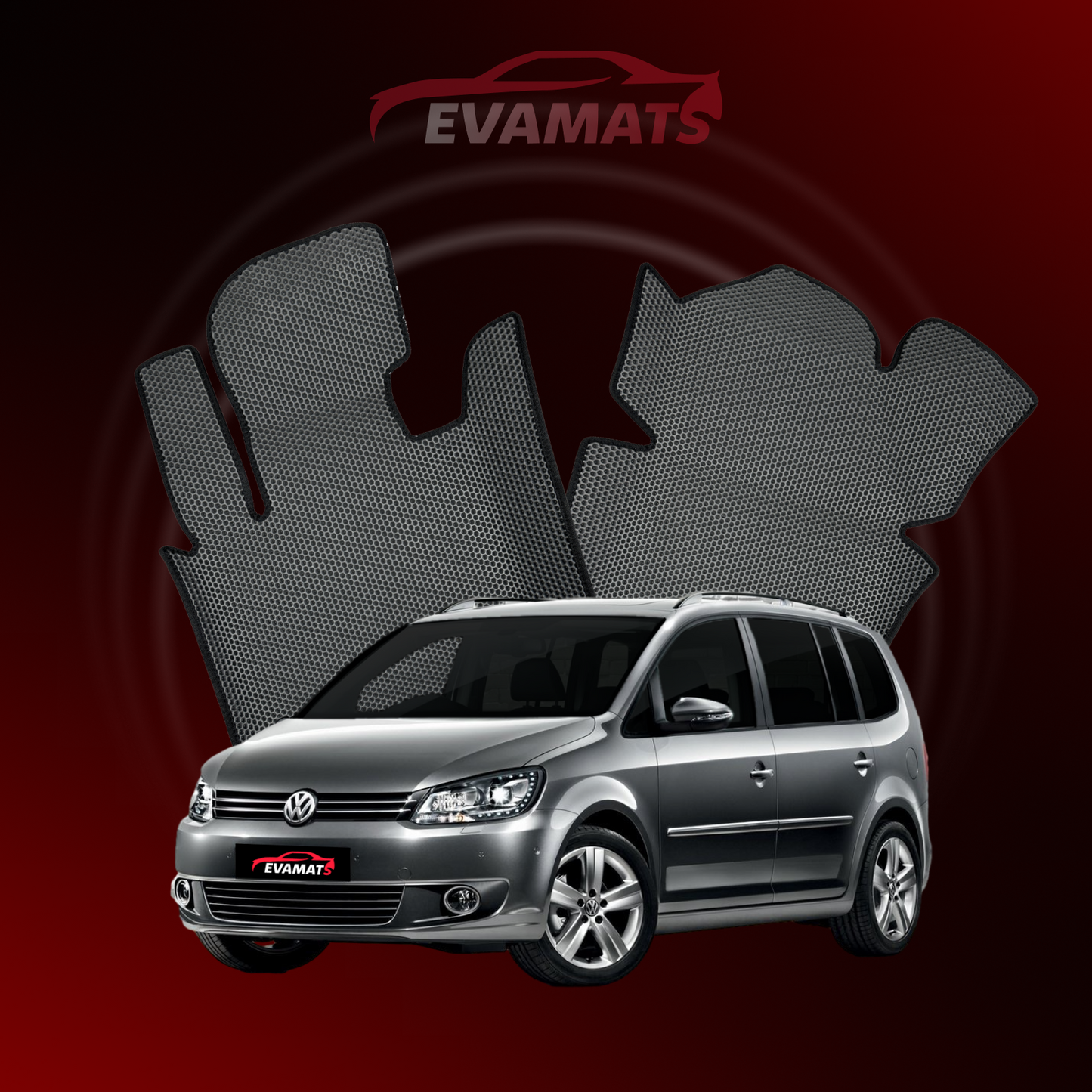 Автоковрики EVAMATS для Volkswagen Touran II gen 2010-2015 МІНІВЕН