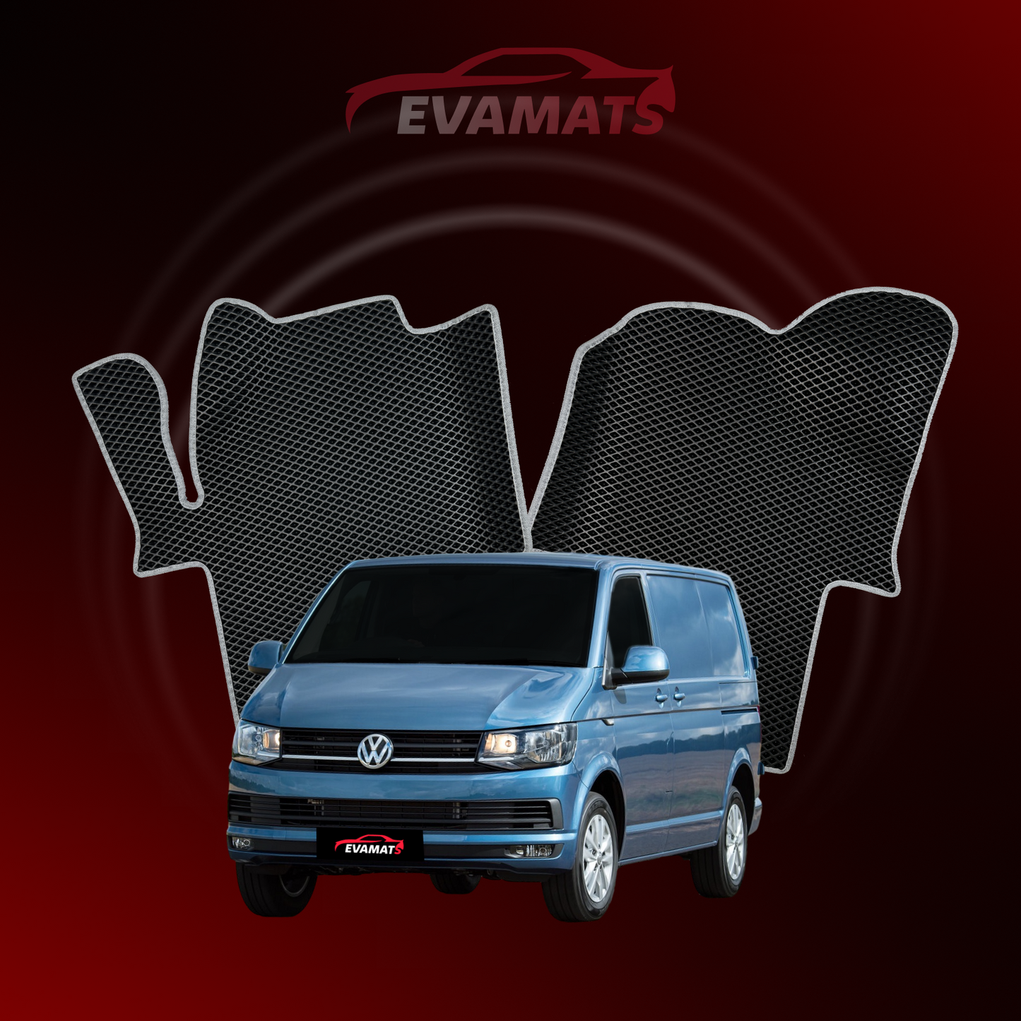Dywaniki samochodowe EVAMATS do Volkswagen Transporter(T6) VI gen 2015-2023 rok VAN