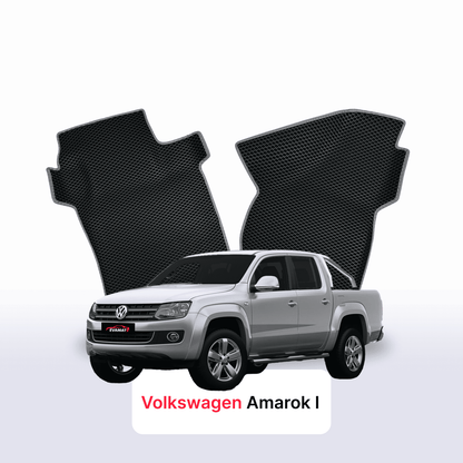Автоковрики EVAMATS для Volkswagen Amarok I gen 2010-2022 року PICK-UP подвійна кабіна