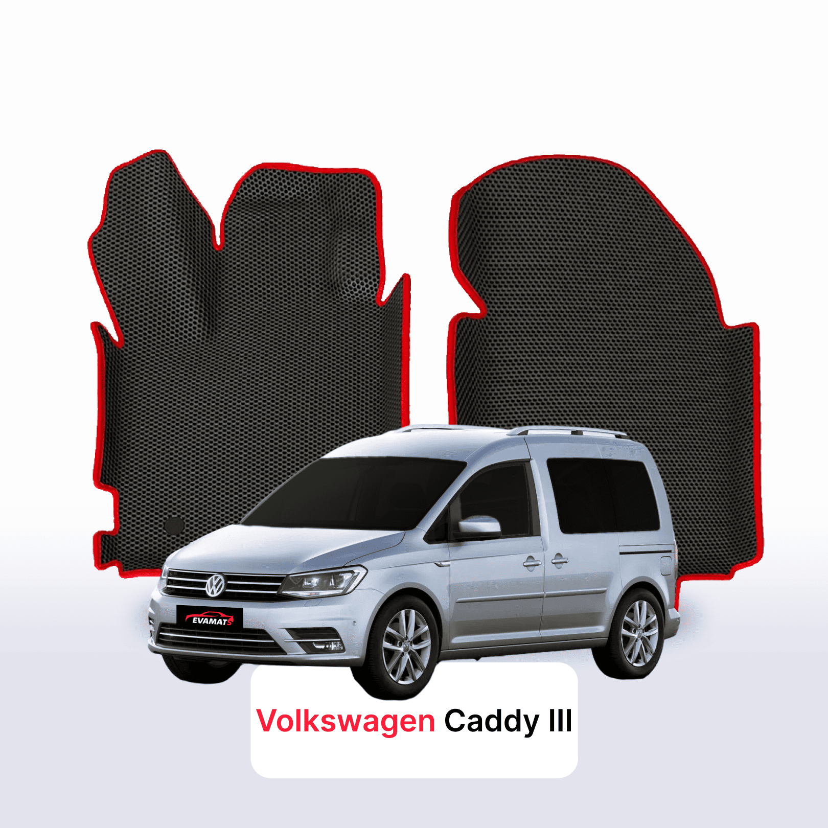 EVA Dywaniki samochodowe od EVA MATS 3D do Volkswagen Caddy Maxi III gen 2003-2021 rok Minivan DIESEL