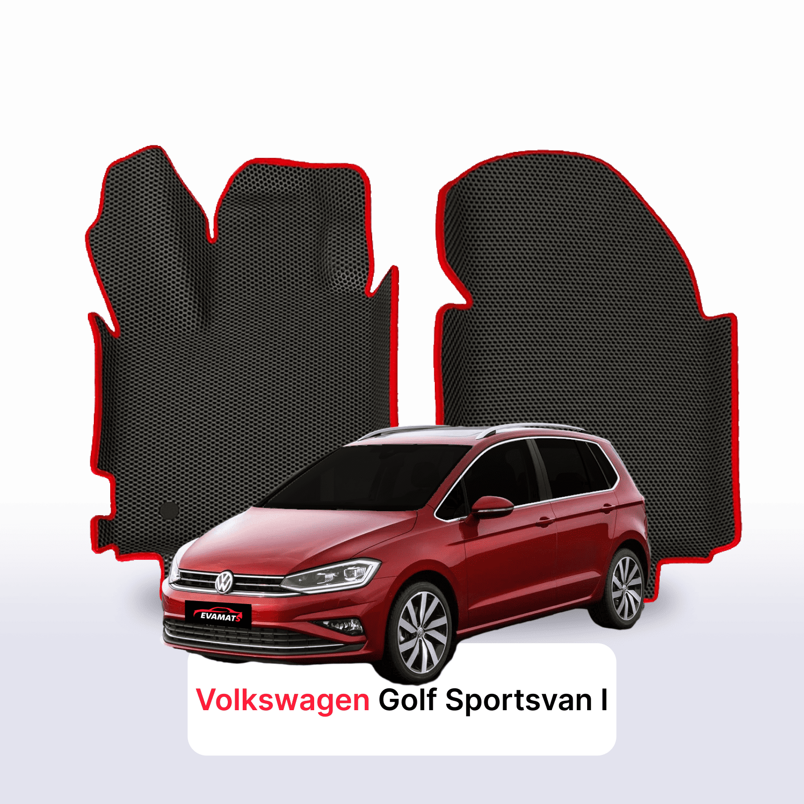EVA Dywaniki samochodowe od EVA MATS 3D do Volkswagen Golf Sportsvan I gen 2014-2020 rok Minivan BENZYNA