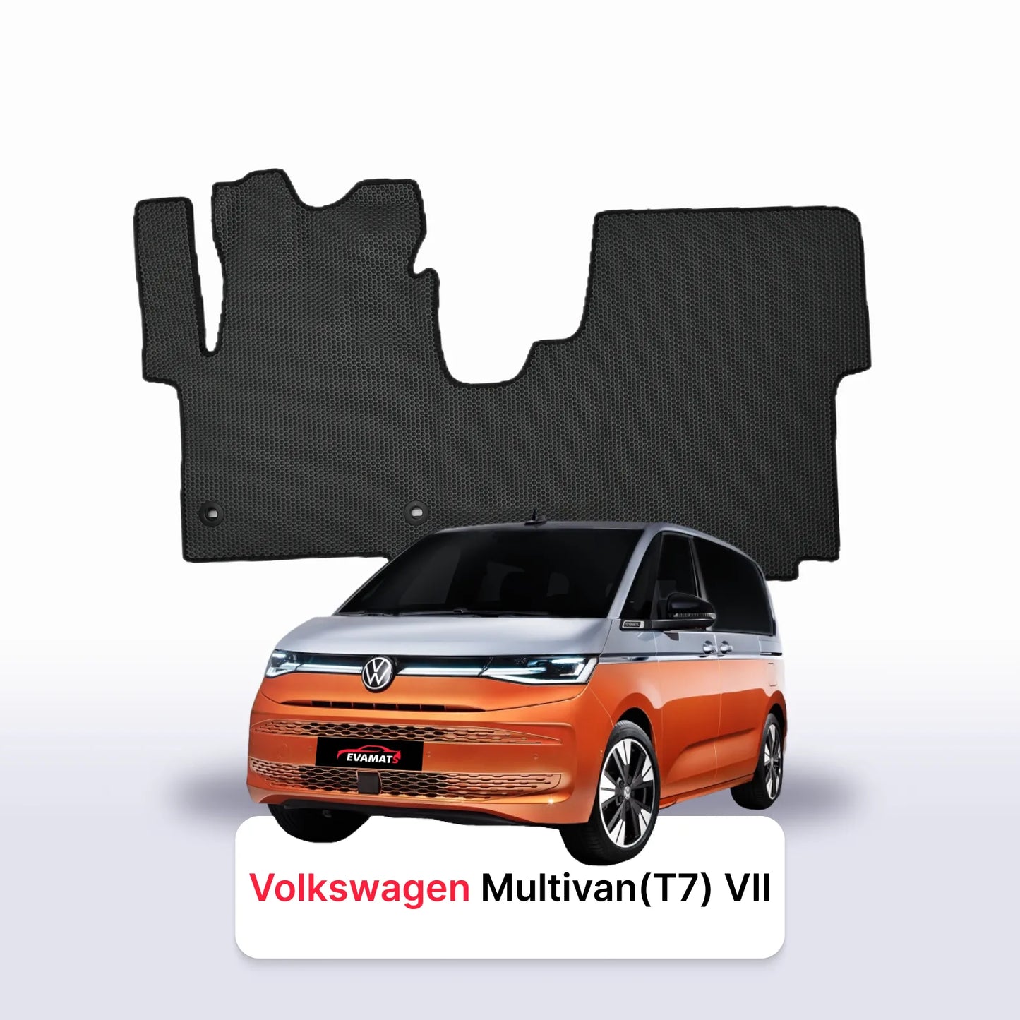 Автоковрики EVAMATS для Volkswagen Multivan(T7) VII покоління 2021-2025 р.в. МІНІВЕН