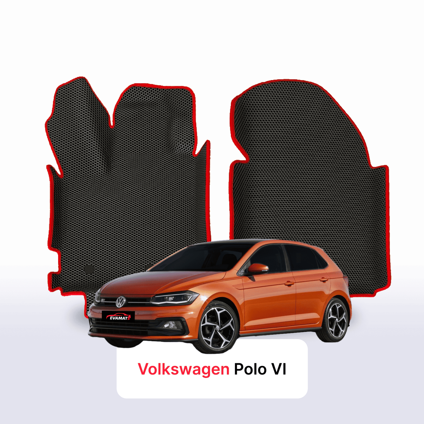 EVA Dywaniki samochodowe od EVA MATS 3D do Volkswagen Polo(MK6) VI gen 2017-2027 rok Hatchback BENZYNA