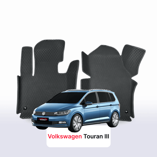 Dywaniki samochodowe 3D EVAMATS do Volkswagen Touran III gen 2015-2025 rok MINIVAN