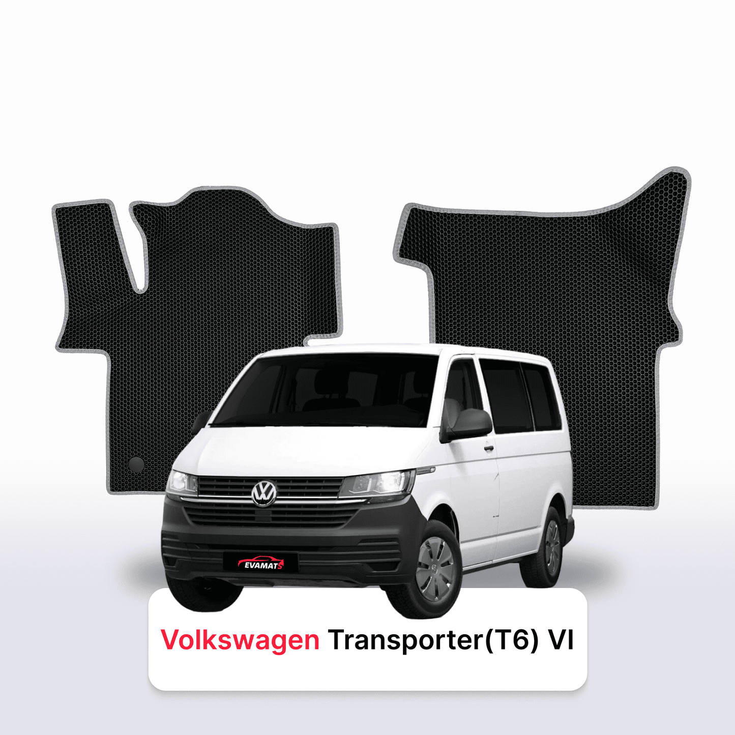EVA Dywaniki samochodowe od EVA MATS 3D do Volkswagen Transporter(T7) VII gen 2024-2029 rok VAN brygadówka