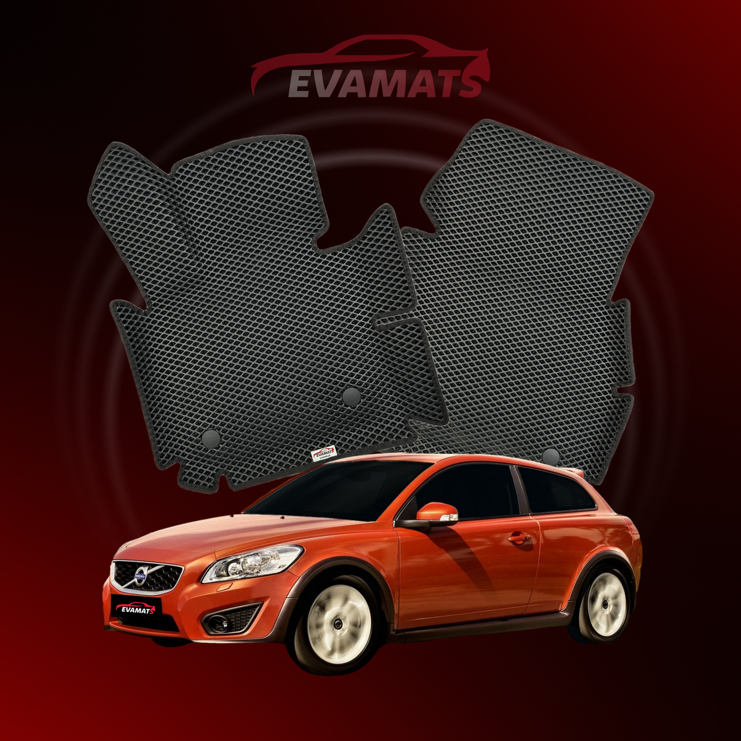 Автоковрики EVAMATS для Volvo C30 1st gen 2006-2013 р.в. ХЕТЧБЕК 3 дв.