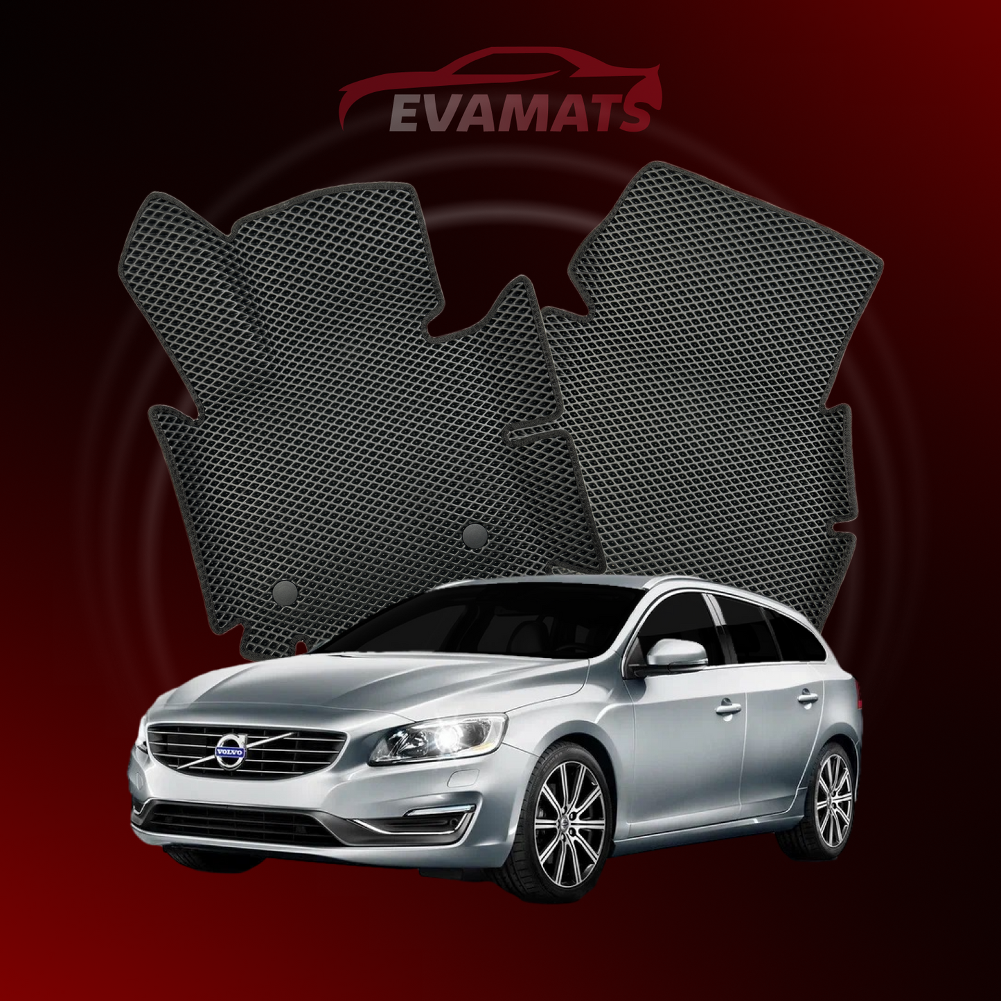 Dywaniki samochodowe EVAMATS do Volvo V60 1 gen 2010-2018 rok KOMBI