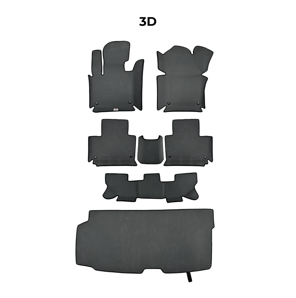 EVA Dywaniki samochodowe od EVA MATS 3D do Volkswagen Touran II gen 2015-2027 rok MINIVAN BENZYNA