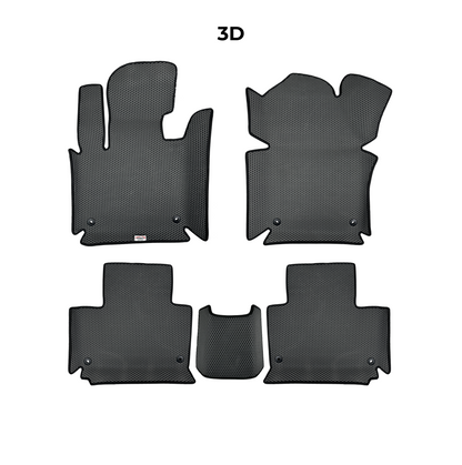 Dywaniki samochodowe 3D EVAMATS do Kia Sorento I gen 2002-2011 rok 7-osobowy SUV