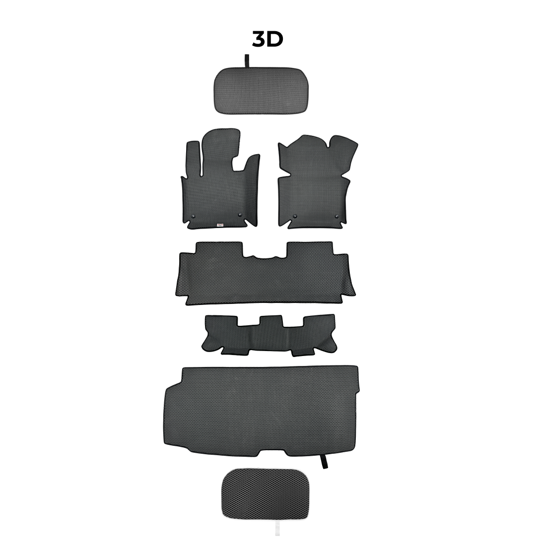 Коврики EVAMATS для 7-местного внедорожника Tesla Model Y Long Range 1-го поколения 2015-2025 гг.