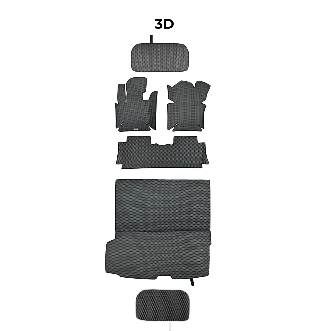 Dywaniki samochodowe EVAMATS do Tesla Model X Plaid  1 gen 2015-2025 rok Electro SUV 6 os.