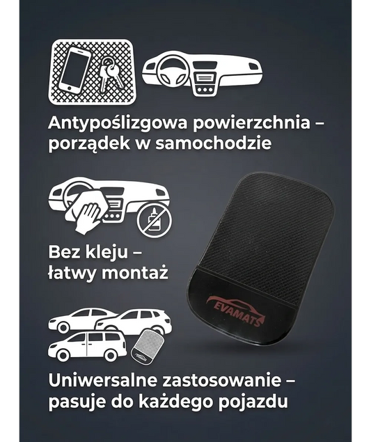 Czarna podkładka antypoślizgowa