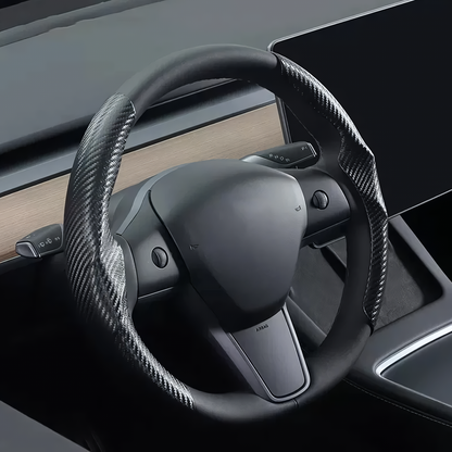 Uniwersalny pokrowiec na kierownicę włókno węglowe