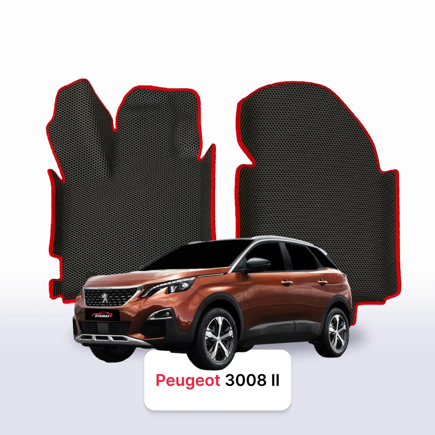 Custom-Fit 3D EVA Car Mats for Peugeot 3008 AT II gen 2016–2024 year SUV