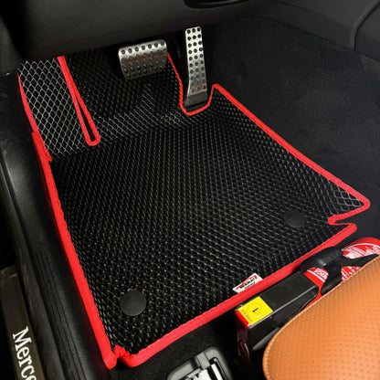 Dywaniki EVAMATS 3D z rantami — Mercedes-Benz GLC 2 gen (X254) 2022-2027 rok SUV 5 drzwi