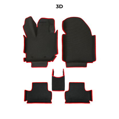 EVA Dywaniki samochodowe od EVA MATS 3D do Toyota Yaris 3 gen 2011-2020 rok HATCHBACK 5 drzwi BENZYNA