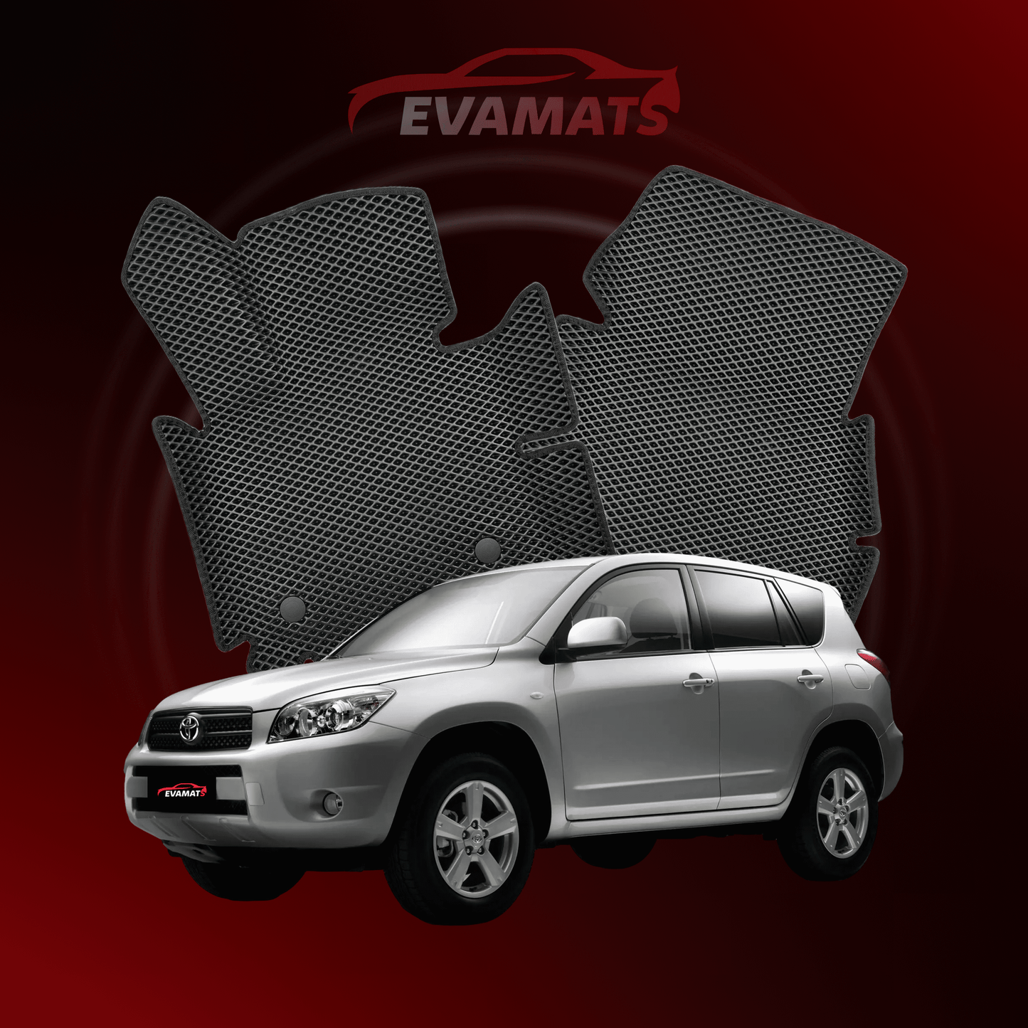 Коврики EVAMATS для внедорожника Toyota Rav 4 3 gen 2005-2012 г.в. SHORT