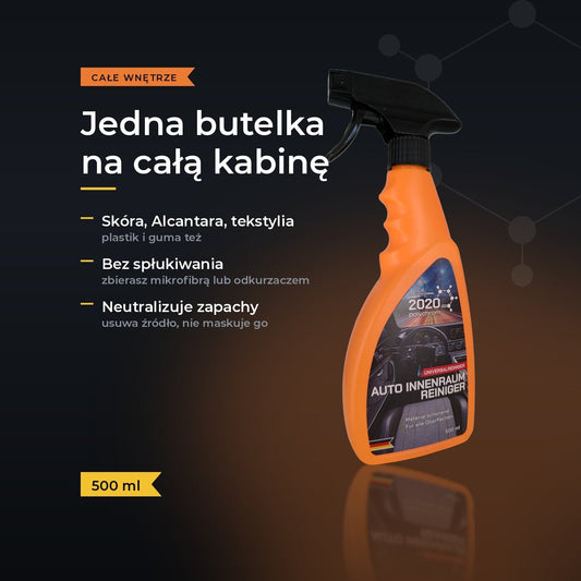 Piana do czyszczenia wnętrza auta — skóra, Alcantara, tekstylia, 500 ml